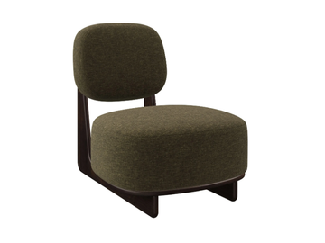 TATE - Sled base fabric easy chair by DÔME DECO - view 2